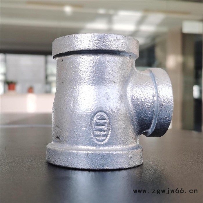 DN100玛钢镀锌四通 玛钢镀锌管件佳润库存 涂塑衬塑加工图2