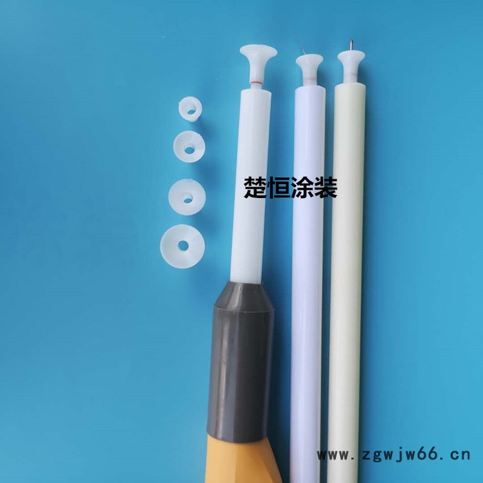 金马三代加长杆枪头 加长电极座 电极针 加长导电座 导电针 加长喷嘴 加长圆（扁）枪头 静电喷枪专用配件 可定制长度加工图3