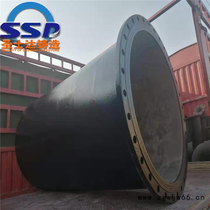 插盘直管 球墨铸铁法兰短管 承插管件价格 圣士达铸造图2