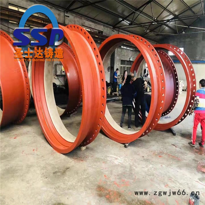 插盘直管 球墨铸铁法兰短管 承插管件价格 圣士达铸造图4