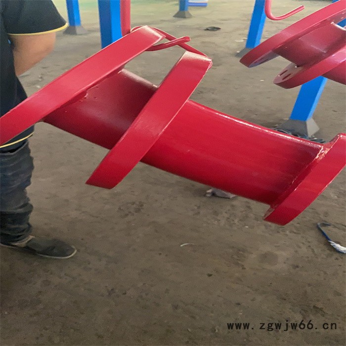 龙塑 涂塑喷涂焊接件 喷涂弯头 厂家工艺图2