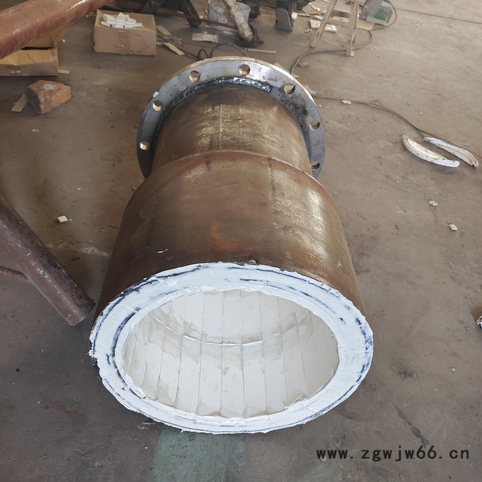 特力达耐磨弯头 自蔓燃弯头 陶瓷耐磨管 陶瓷粘贴弯头 大口径异径管件 耐磨管道 定制图4