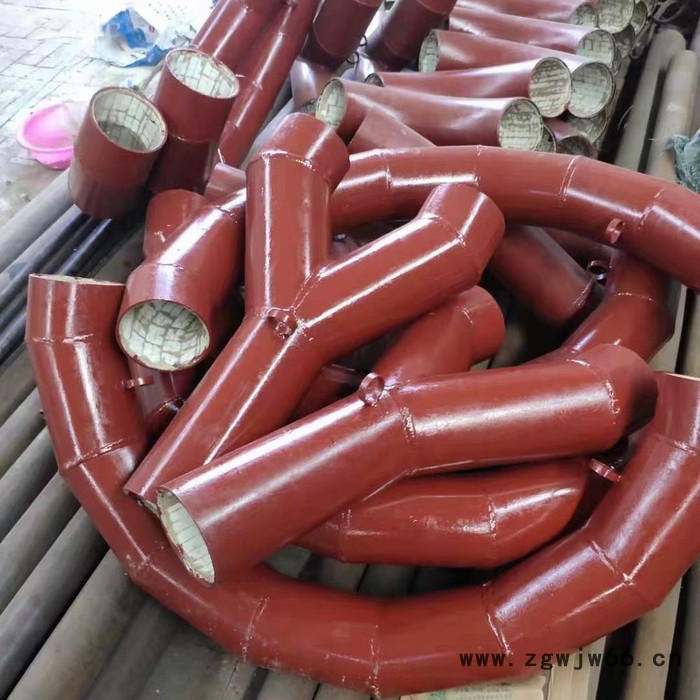 特力达耐磨弯头 自蔓燃弯头 陶瓷耐磨管 陶瓷粘贴弯头 大口径异径管件 耐磨管道 定制图2