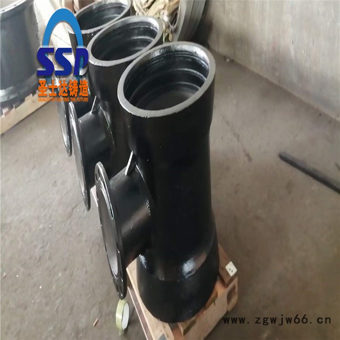 供应DN1400x200球墨铸铁三通 DN400x300丁字管件 T型铸铁管件实力厂家 圣士达铸造图7