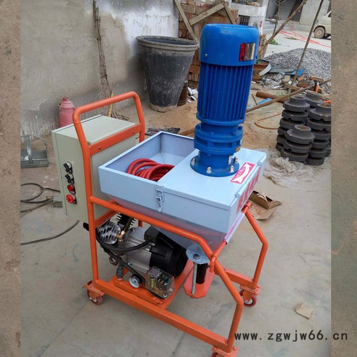 中旺腻子喷涂机 立式小型腻子喷涂机 高压无气喷涂机图6