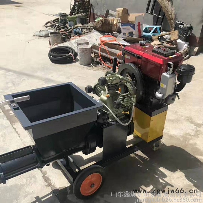 砂浆喷涂机 小型柱塞式喷涂机 新型多功能砂浆喷涂机图5