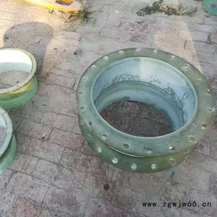 鸿硕玻璃钢管件法兰弯头 玻璃钢盲板 玻璃钢法兰短接图2
