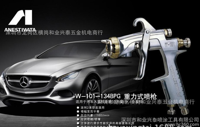 岩田101手喷枪，W-101家具喷枪，高雾化省漆效果好的喷枪图1