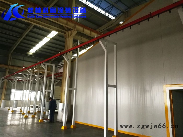 科奥铝艺护栏喷涂生产线涂装设备喷粉大旋风自动循环喷粉房喷涂生产喷涂设备生产厂家铝合金喷涂自动喷涂设备静电涂装设备图2