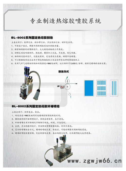 科谱诺 KPN-8002D/LX/G/XW 固定枪 条状枪 螺旋喷枪 刮枪 纤维喷枪图2