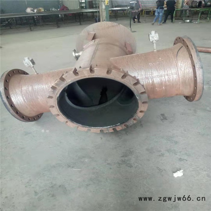 批发销售衬胶三通 衬胶弯头  异径管 钢衬胶三通钢衬胶大小头等衬胶管件图4