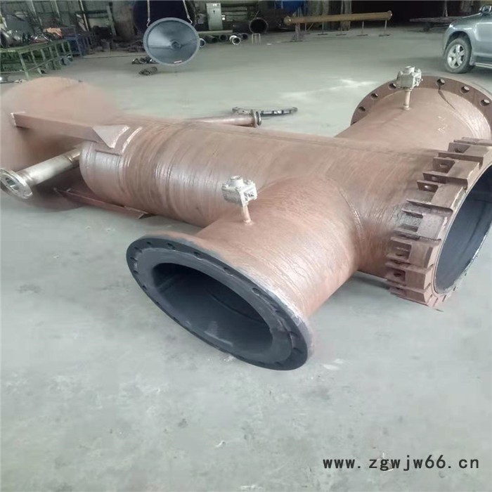 批发销售衬胶三通 衬胶弯头  异径管 钢衬胶三通钢衬胶大小头等衬胶管件图5