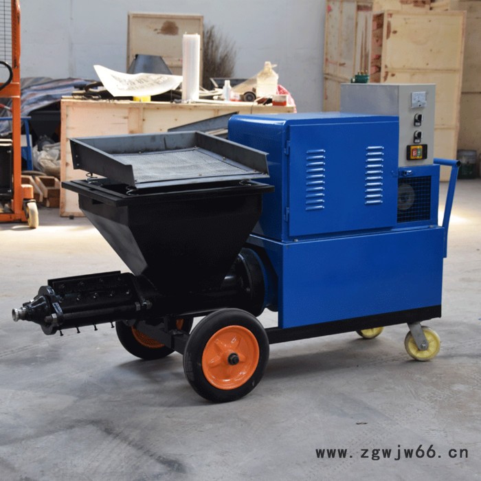 墙面保温材料腻子喷涂机 高压无气喷涂机 小型砂浆喷涂机价格图4