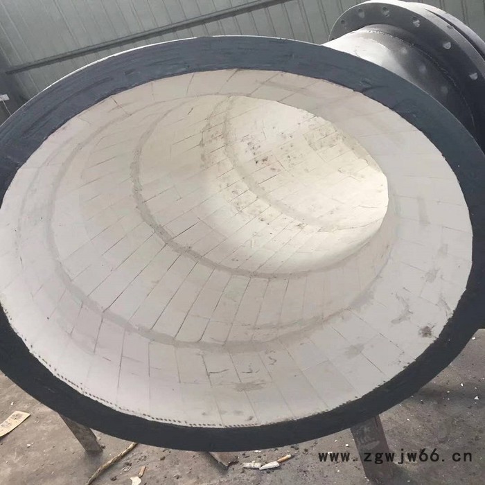 聚润氧化铝内衬管道 高铝复合内衬管件 耐磨陶瓷贴片管道 可订制图6