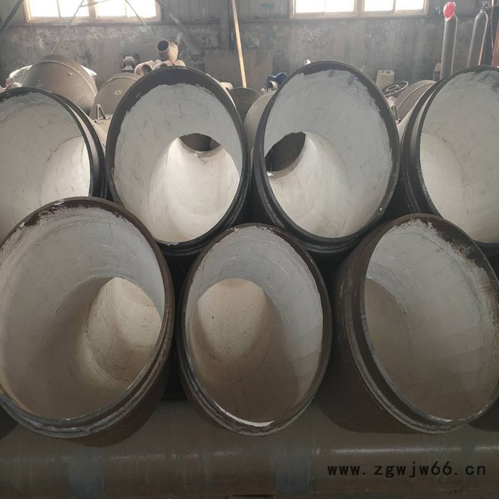 聚润氧化铝内衬管道 高铝复合内衬管件 耐磨陶瓷贴片管道 可订制图5
