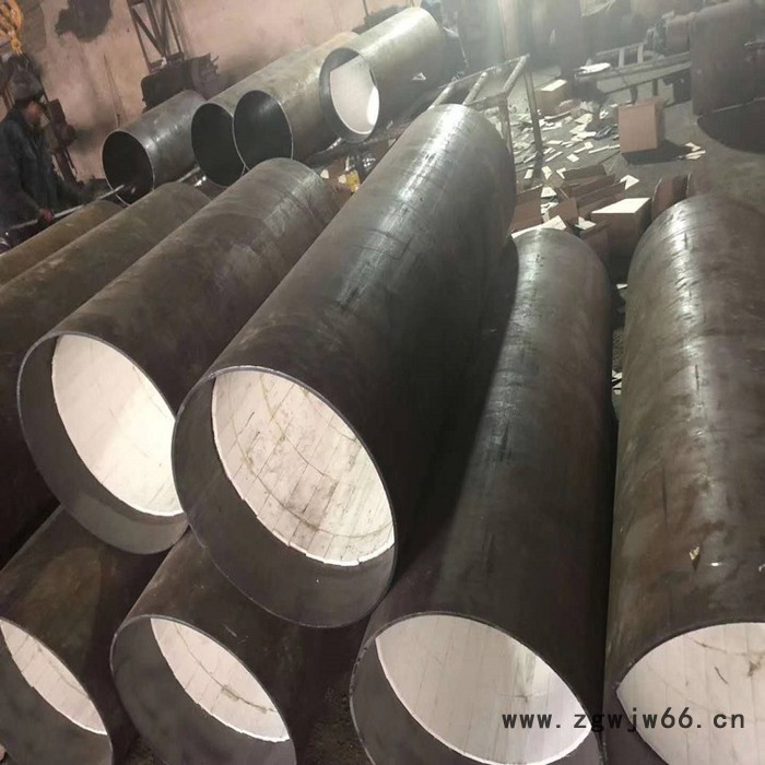 聚润氧化铝内衬管道 高铝复合内衬管件 耐磨陶瓷贴片管道 可订制图3