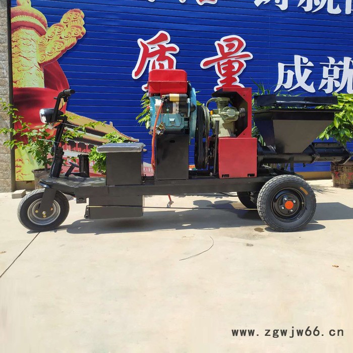 河北邢台尚欧机械制造 全自动小型多功能砂浆喷涂机 砂浆喷涂机 车载型砂浆喷涂机图2