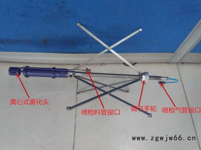上海从煜型号TNQ-1管内壁喷枪，前喷式喷枪图2