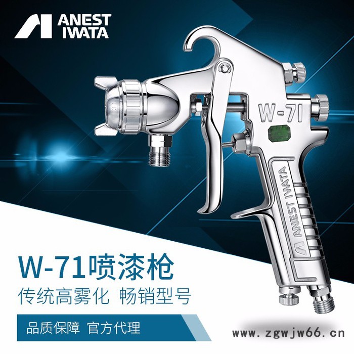 冠品/日本岩田喷枪W-71-0压送式手动喷枪 家具木器油漆喷枪喷漆枪图3