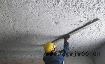 财富华美  无机纤维喷涂施工图4
