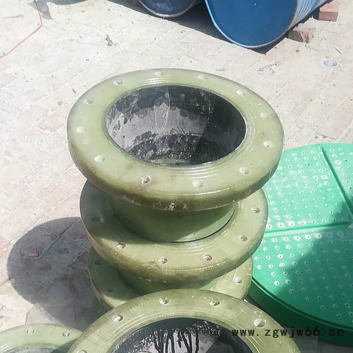 鸿硕 玻璃钢管件法兰弯头 玻璃钢盲板 玻璃钢法兰短接图3