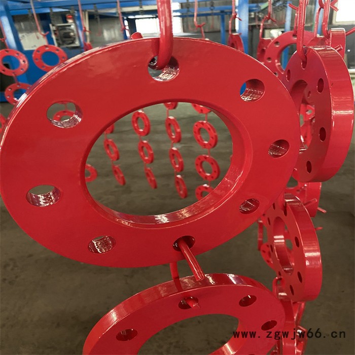 龙塑管件喷涂法兰 环氧树脂粉末喷涂法兰 支持定制厂家图2