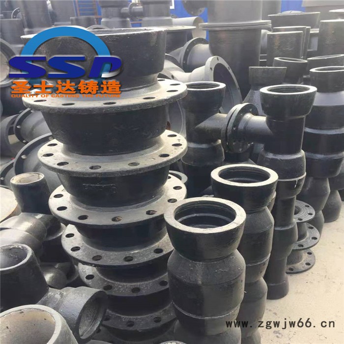 消失模球墨管件 盘承短管 T型盘承短管 订做圣士达铸造图2
