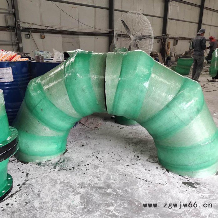 邢台 玻璃钢夹砂弯头万诚 玻璃钢树脂管件 管道弯头图4