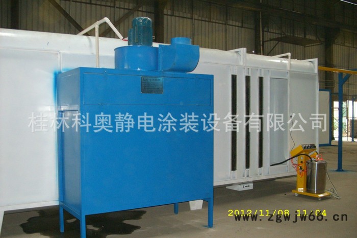 科奥厂家 专业制作 设计喷涂生产线涂装设备大旋风喷粉自动循环喷粉房喷涂设备铝合金自动喷涂设备静电涂装设备生产厂家图2