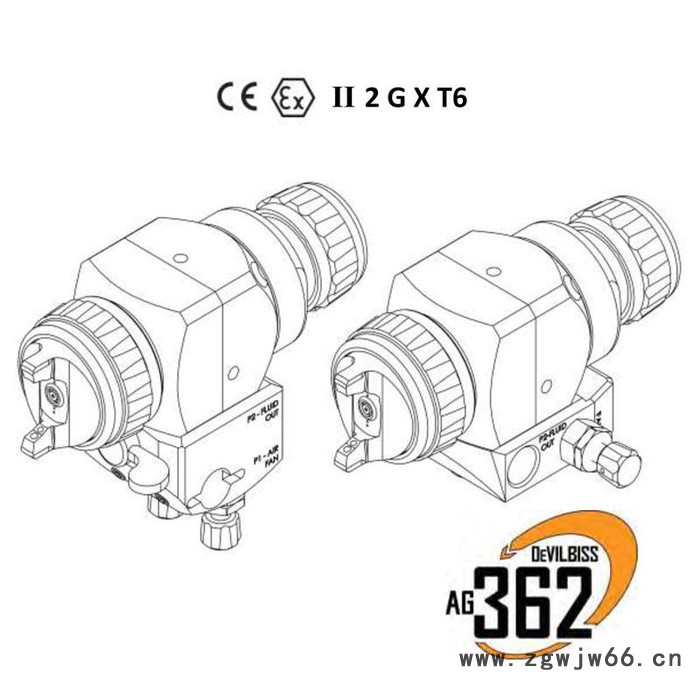 Devilbiss/特威 AG362高雾化自动喷枪油漆木工喷枪图4