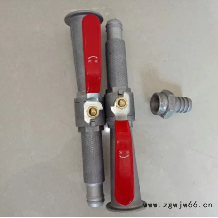 博涛水带喷枪喷头 批发推车式水基泡沫/干粉灭火器配件1寸水带喷枪铝制喷头塑料接头图6