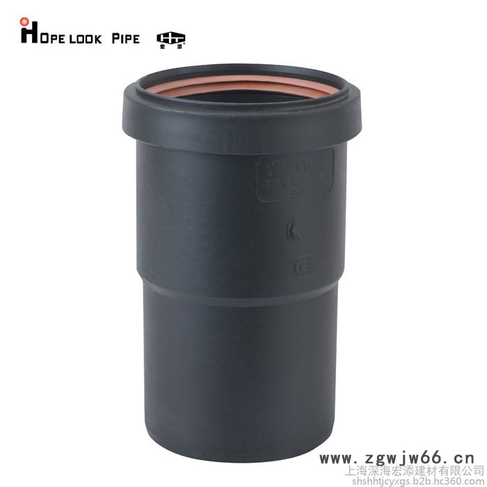 宏添 pe排水管材三层复合静音管HDPE管材厂家单立管三通压盖式管件安全卡图4