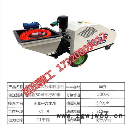 百田GSP-C砂浆喷涂机 水泥砂浆喷涂机 小型喷涂机 多功能喷涂机 喷涂机厂家 全自动水泥砂浆喷涂机图6