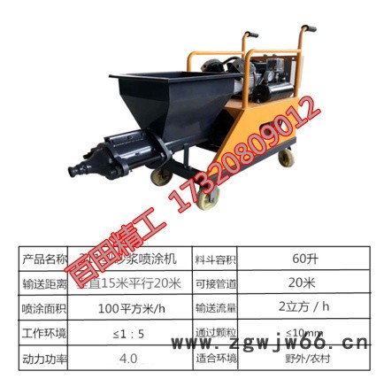 百田GSP-C砂浆喷涂机 水泥砂浆喷涂机 小型喷涂机 多功能喷涂机 喷涂机厂家 全自动水泥砂浆喷涂机图7