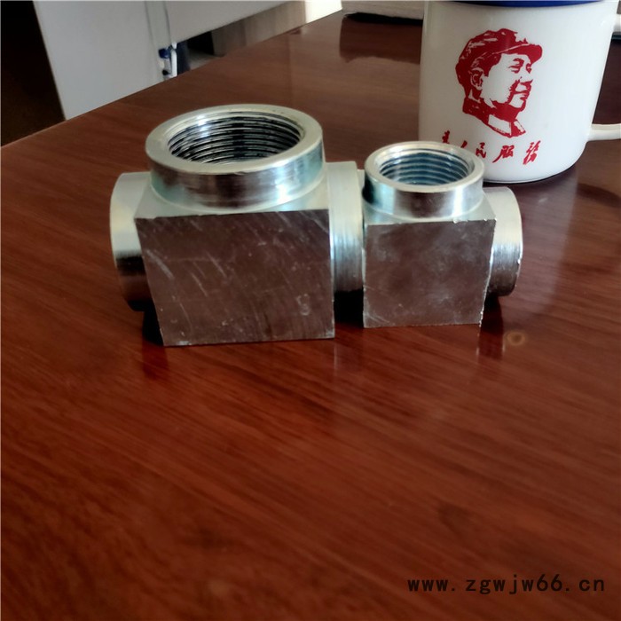 圣泽重工 气体灭火高压管件 上海气体消防中大三通 镀锌螺纹三通图2