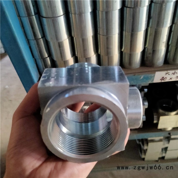 圣泽重工 气体灭火高压管件 上海气体消防中大三通 镀锌螺纹三通图4