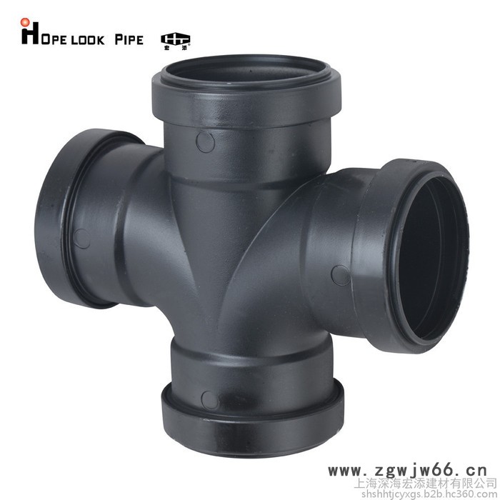 宏添管道HDPE三层静音管同层排水器同层排水三通管件HDPE单页片单立管图5