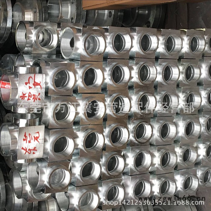 东莞**气体灭火锻钢弯头等径三通镀锌丝扣消防弯头高压管件图2