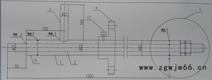 绿球   LQ-cfb  锅炉专用脱硝喷枪   水泥专用脱硝喷枪图5