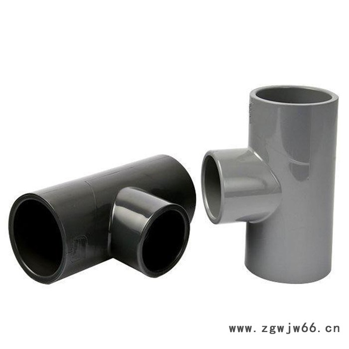 PVC正三通管瑞光牌UPVC化工国标加厚三通管道塑料三通管件批发图2