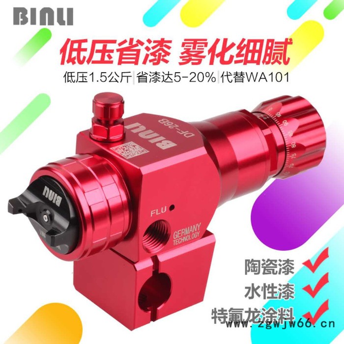 厂家供应德国宾丽DF-26B自动喷枪压送式喷漆枪低压省漆高雾化 代替 WA-101图4
