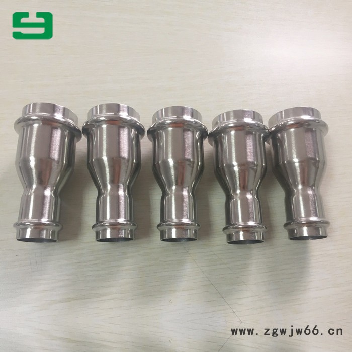 不锈钢管件 304不锈钢双卡压式异径直接头 厂家批发 工程单异径直接头 304卡压式异径直接头图5