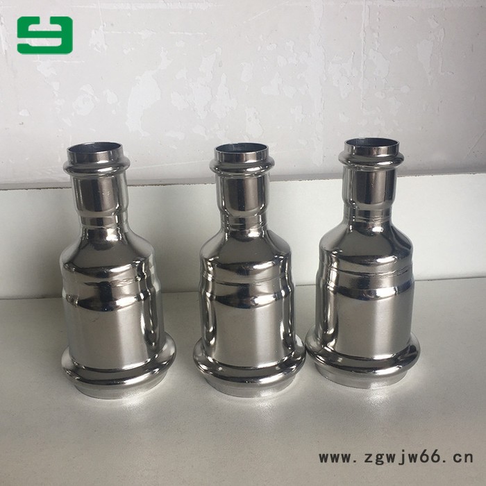 不锈钢管件 304不锈钢双卡压式异径直接头 厂家批发 工程单异径直接头 304卡压式异径直接头图8