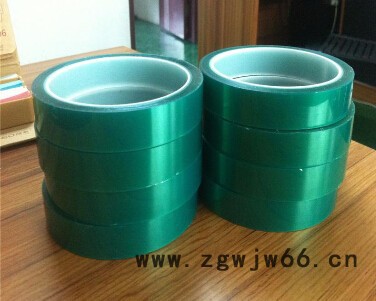 供应绿色遮蔽喷涂胶带 高温透明遮蔽胶带 绿色硅胶带图3