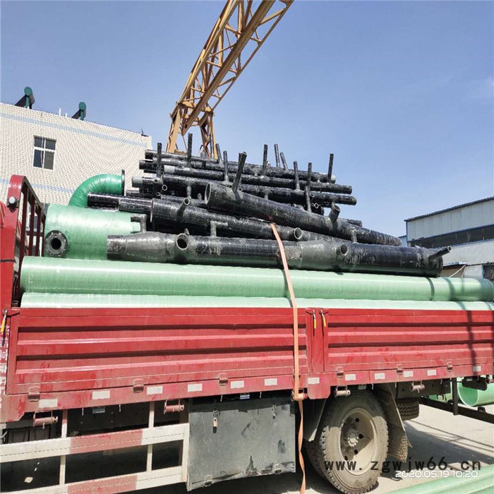 潍坊 玻璃钢电厂烟道喷淋管 鸿硕玻璃钢喷淋管件 玻璃钢净化塔喷淋管图3