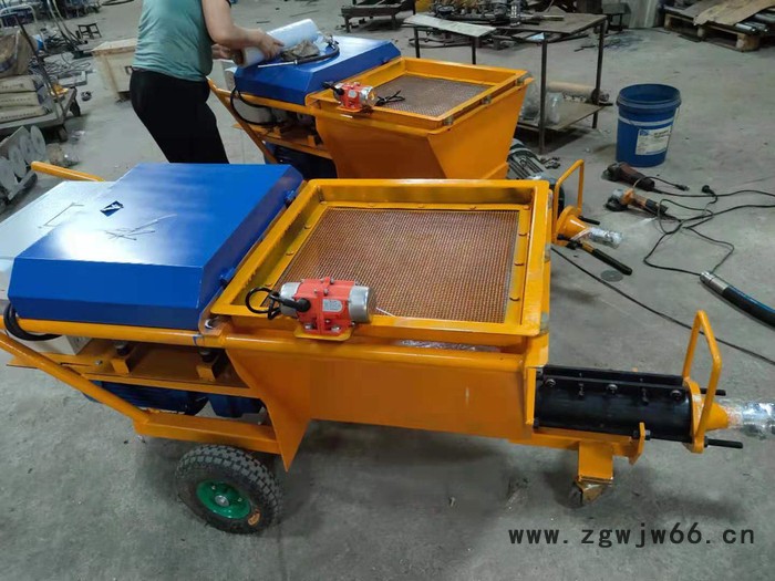 广州鸿业机械 自动批荡机器 螺杆泵砂浆喷涂机 快速砂浆喷涂机 新型砂浆喷涂机图3