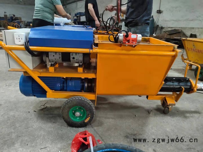 广州鸿业机械 自动批荡机器 螺杆泵砂浆喷涂机 快速砂浆喷涂机 新型砂浆喷涂机图2