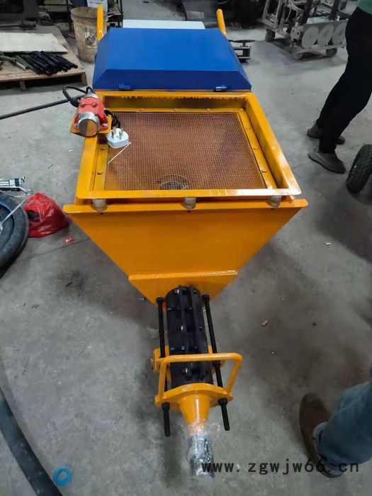 广州鸿业机械 自动批荡机器 螺杆泵砂浆喷涂机 快速砂浆喷涂机 新型砂浆喷涂机