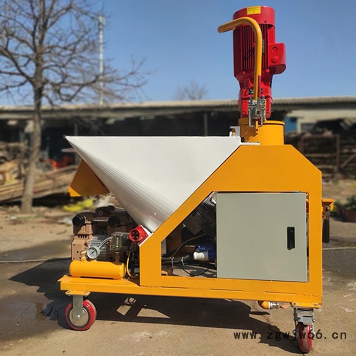 粉刷石膏喷涂机 全自动石膏喷涂粉墙机 石膏涂料喷墙机 原理详解图5