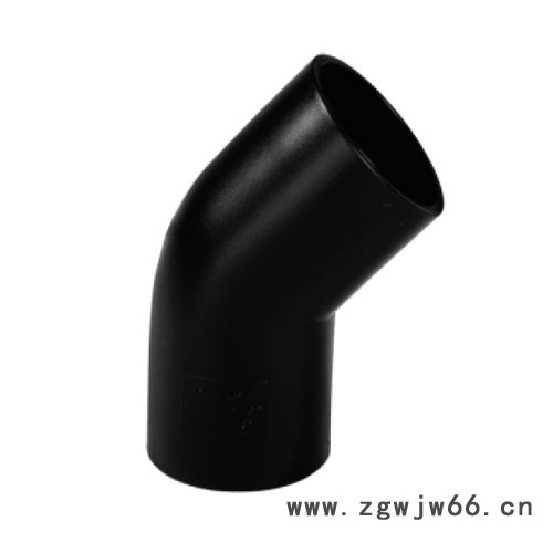 供应宏添PE45度弯头 PE排水管材管件 虹吸排水系统生产厂家 HDPE橡胶圈柔性承插连接排水管HDPE专用管卡图2